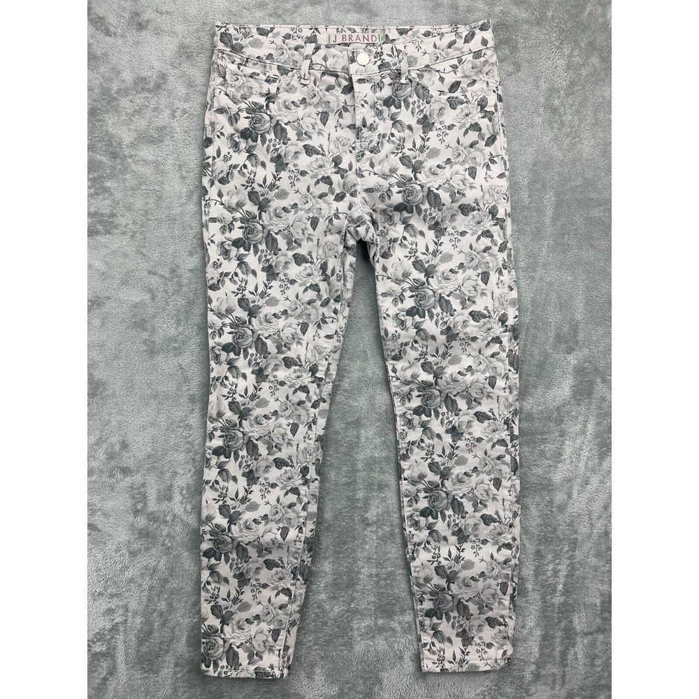 J Brand Women's Capri Jeans Size 29 Sugar Cane Floral Cropped Skinny